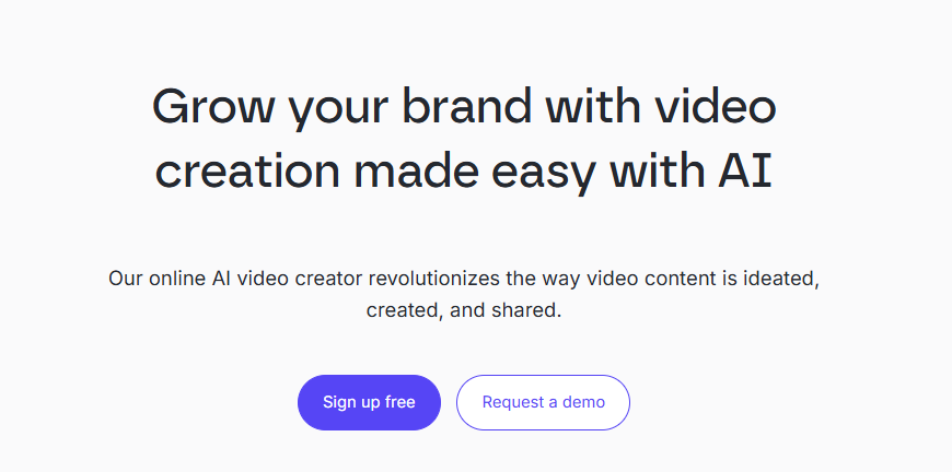 Free Ai tools lumen5 for video creation hompage