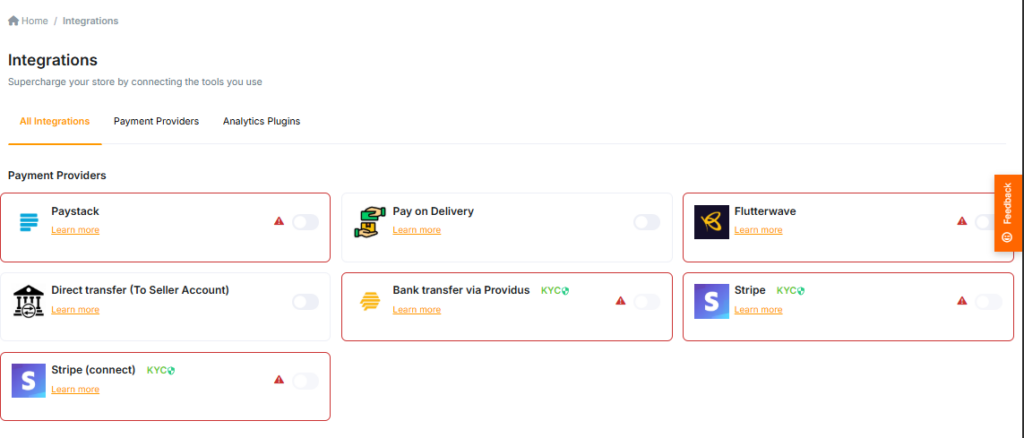 QShop payment channels